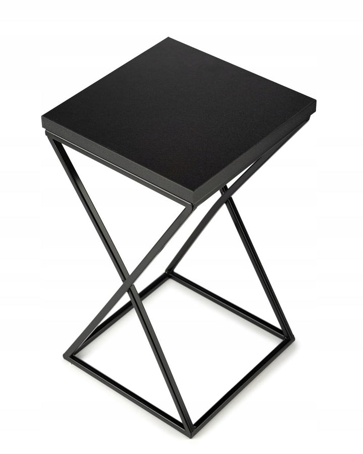 Pflanzenständer Metall 40 cm Hoch - Stabiler und Fester Blumenhocker mit Schwarz MDF-Platte auf Robu