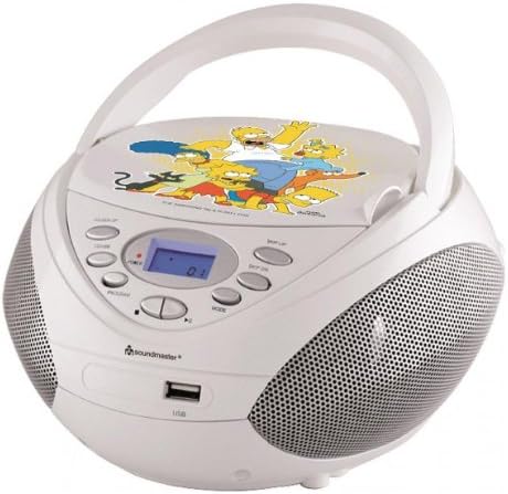 Soundmaster SCD3750DS Die Simpsons Radio/CD-Player mit Resume-Funktion