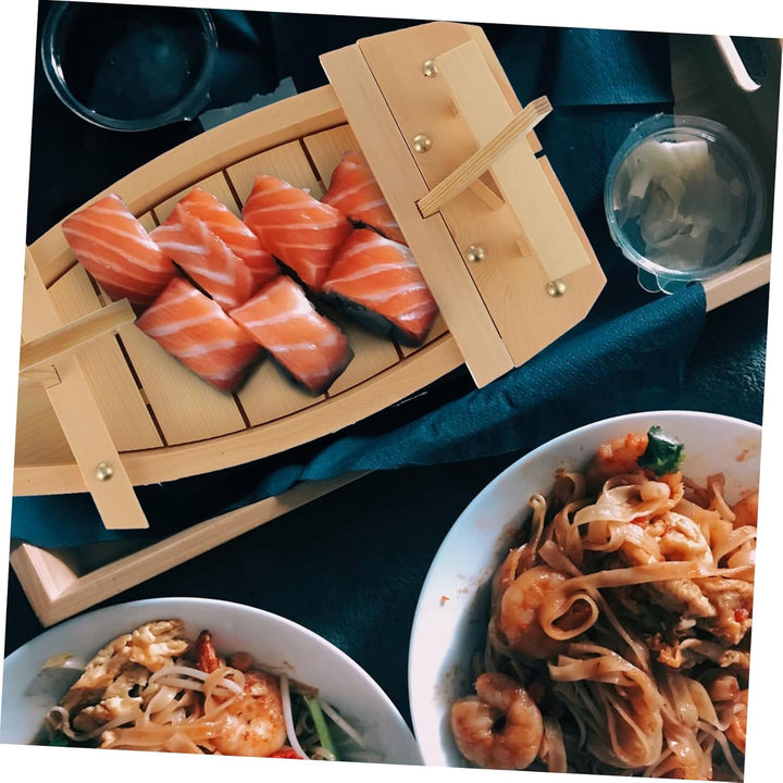 UPKOCH Sushi-servierplatte in Bootsform Wiederverwendbar Und Gesund Teller Zur Präsentation Von Lebe