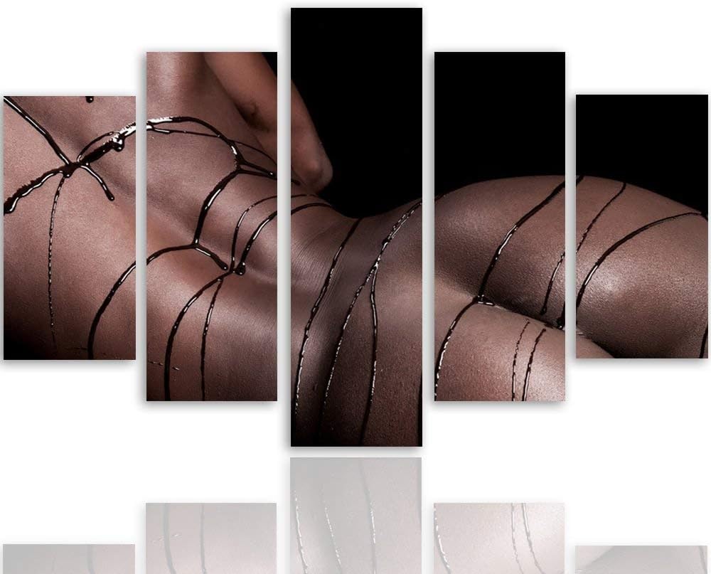 Feeby. Leinwandbild - 5 Teile - Bilder, Wand Bild, Wandbilder, Kunstdruck XXL, 5-Teilig, Typ A, 100x