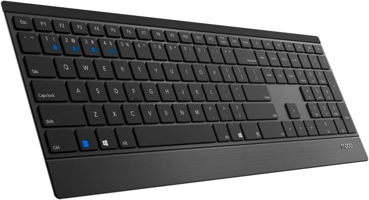 Rapoo 9500M kabelloses Tastatur-Maus Set Wireless Deskset 1600 DPI Sensor 12 Monate Batterielaufzeit
