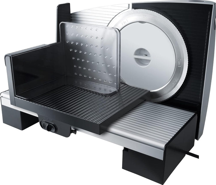 Steba Allesschneider AS 200, Made in EU, Solinger Edelstahlmesser, Schnittst?rke bis 15mm einstellba