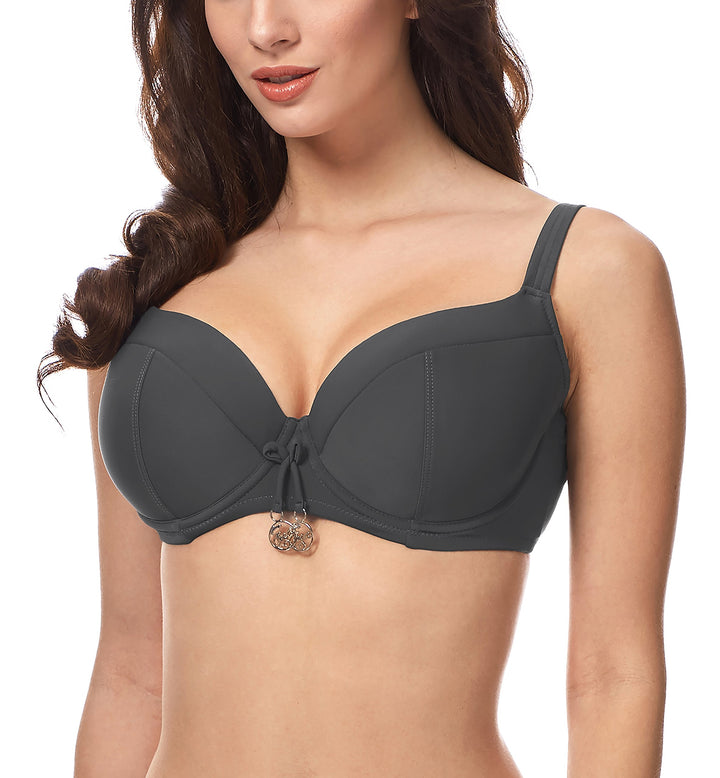 Merry Style Damen Bikini Oberteil CD 80C Graphite (9154), 80C Graphite (9154)