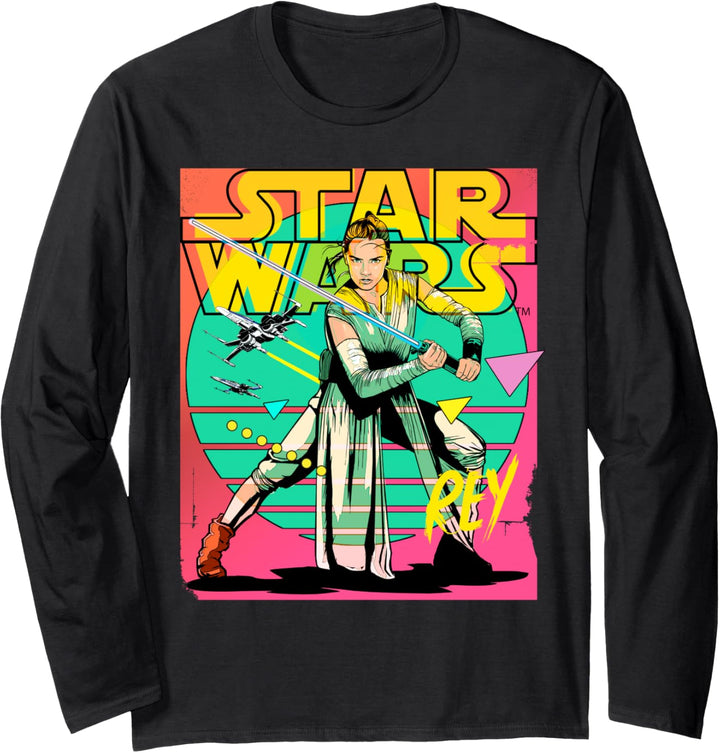 Star Wars Rey 90s Langarmshirt