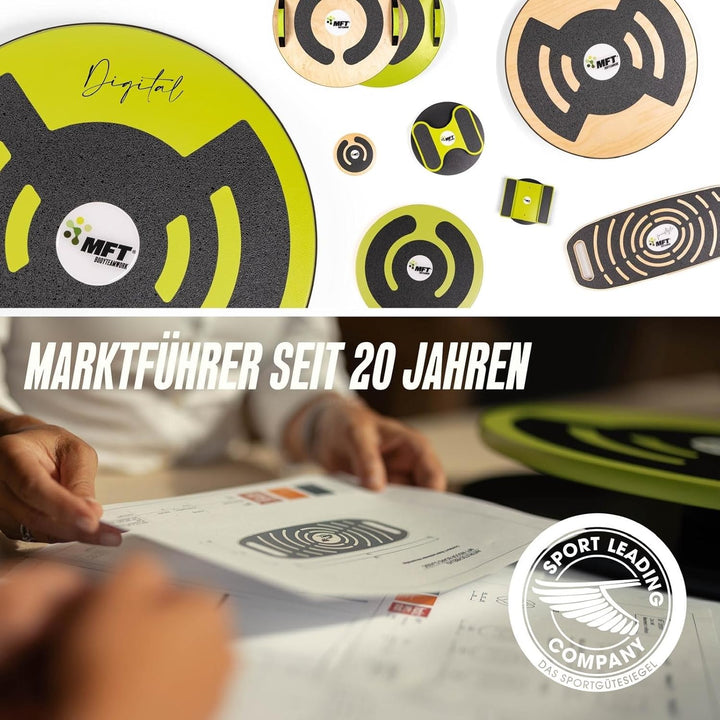MFT Challenge Disc Classic Balance Board (made in Austria) stabil aus Holz mit rutschfestem Belag, G