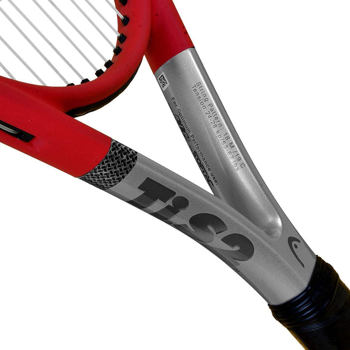 HEAD Damen, Herren Tennisschläger TI S2 schwarz/rot/silber L3, schwarz/rot/silber L3