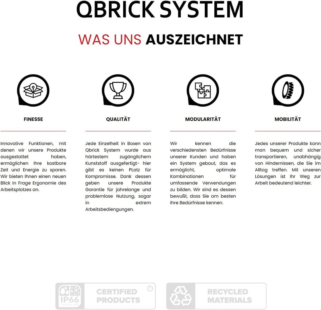 Qbrick System TWO Organizer Plus Flex Robust Werkzeugkästen Satz (1 x Organizer), 1 x Organizer