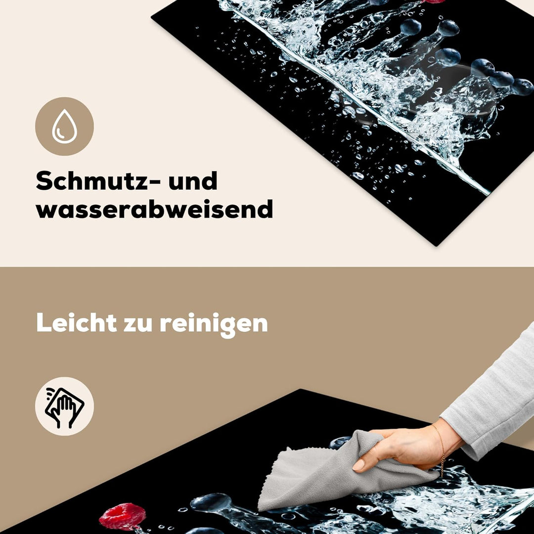 Herdabdeckplatte Einteilig Induktionsmatte Küche Abdeckung Ceranfeld Herd Abdeckplatte Deko Vinyl Ma