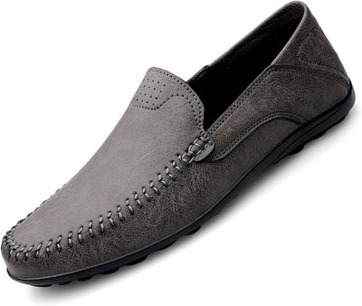 Herren Klassische Mokassins Lederschuhe Loafers Schuhe zum Autofahren modische Schlupfschuhe Slipper