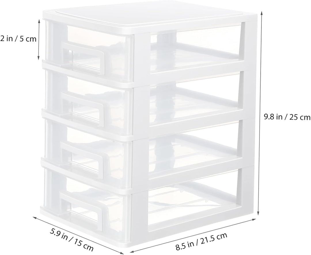 YARNOW 4 Schublade Desktop Storage Organizer| Beh?lter Lagerung Organizer Kommode Veranstalter für D