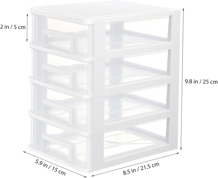 YARNOW 4 Schublade Desktop Storage Organizer| Beh?lter Lagerung Organizer Kommode Veranstalter für D