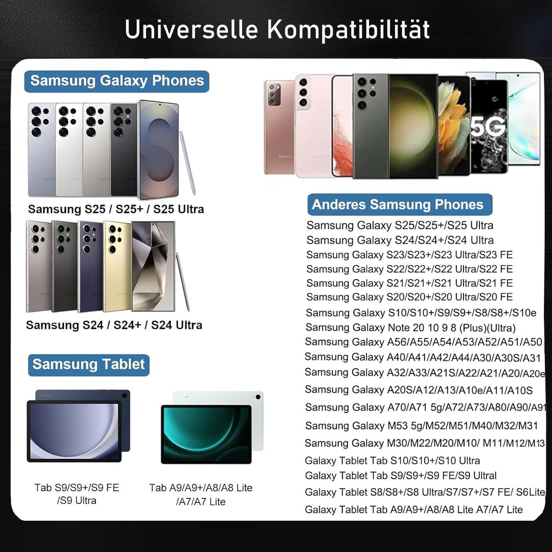 25W USB C Ladegerät Ladekabel für Samsung Galaxy S25 S24 S23 S22 S21 Ultra S20fe A56 A55 A54 A53 A52