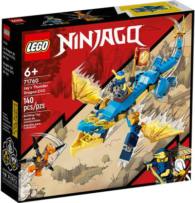 Lego Set - Ninjago Jays Donnerdrache EVO 71760 + Zanes Power-Up-Mech EVO 71761, für Kinder ab 6 Jahr