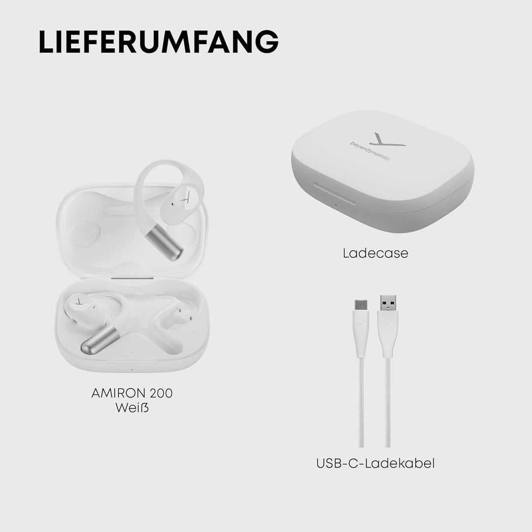 beyerdynamic AMIRON 200 offene True Wireless-Ohrhörer in Weiss, Weiß