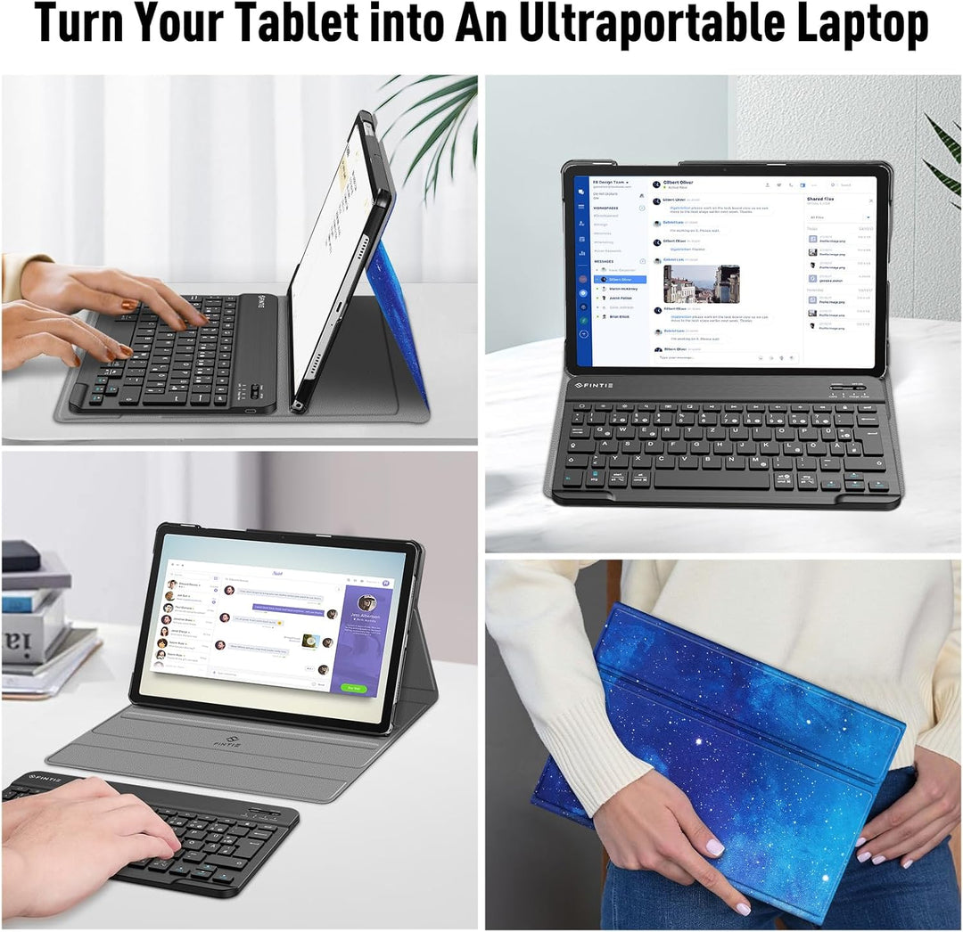 FINTIE Tastatur Hülle für Samsung Galaxy Tab A11+ Plus 11" 2025 / Tab A9+ Plus 11 Zoll 2023 Tablet,