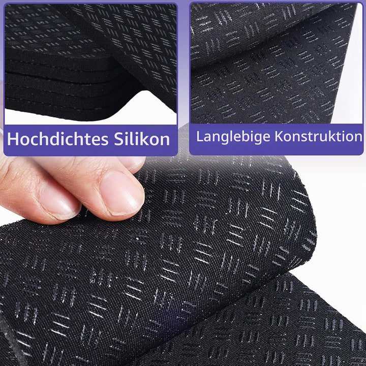 6 Stück Laufbandmatten-Pads, 10x10cm Hochdichte Silikon-Laufbandmatte für Teppichböden Doppelseitige