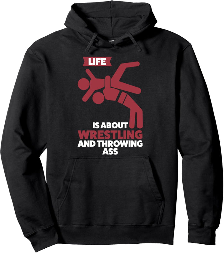 Das Leben dreht sich um Wrestling und Wrestler Pullover Hoodie