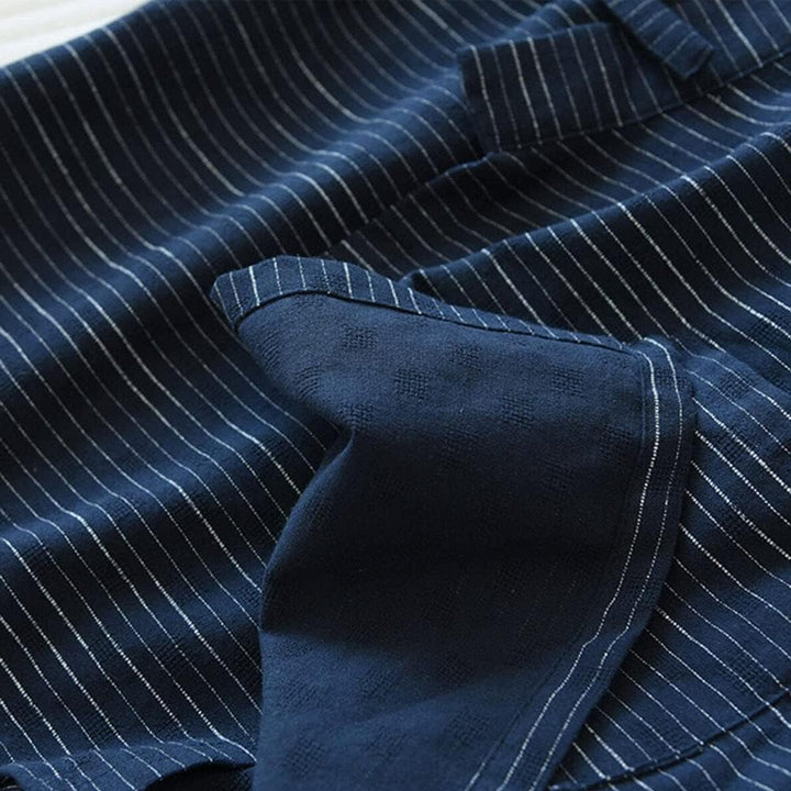 un-brand Japanischer Kimono-Baumwoll-Hanfu-Pyjama-Anzug für Herren in Übergrösse Taoistische Kleidun