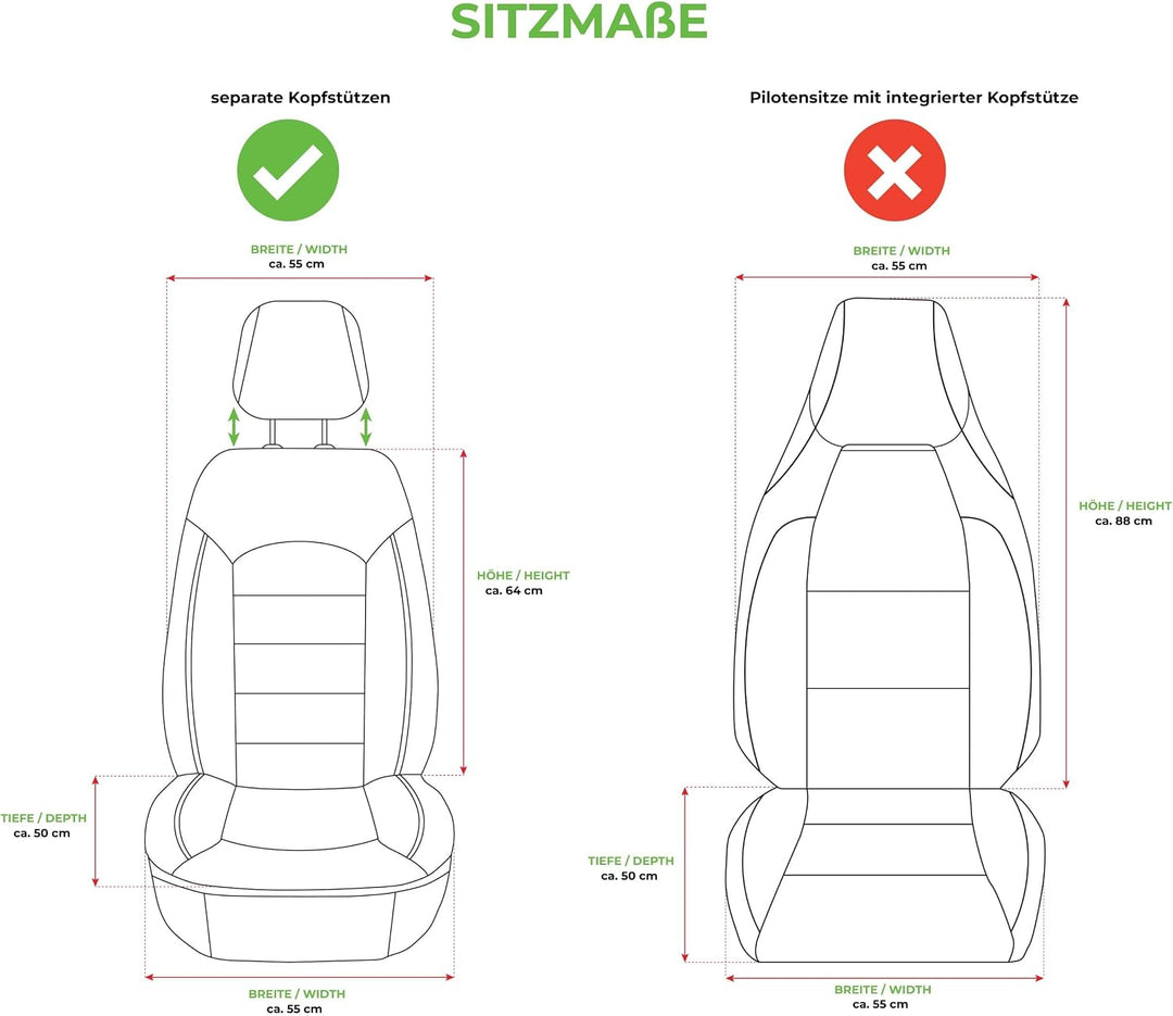 BREMER SITZBEZÜGE Mass Sitzbezüge Schonbezüge für Subaru Outback 3 V3 Baujahr 2003-2009
