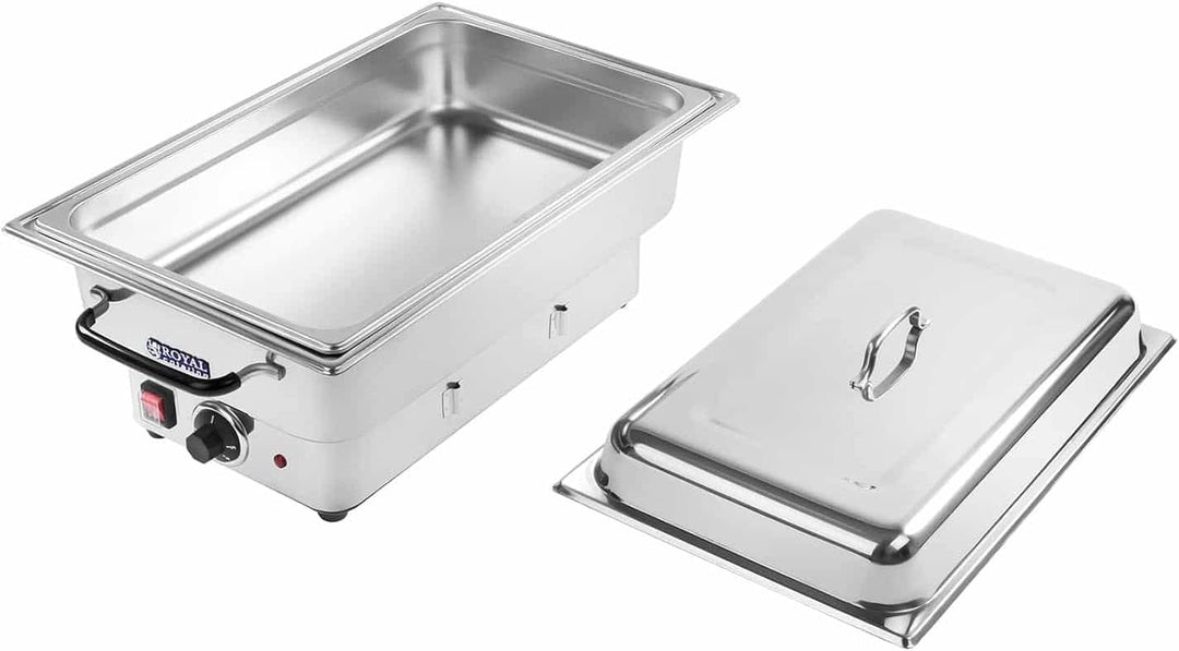 Royal Catering RCCD-1/1-100-ES-E Chafing Dish Warmhaltebehälter Speisewärmer Elektrisch (1600 W, 30-
