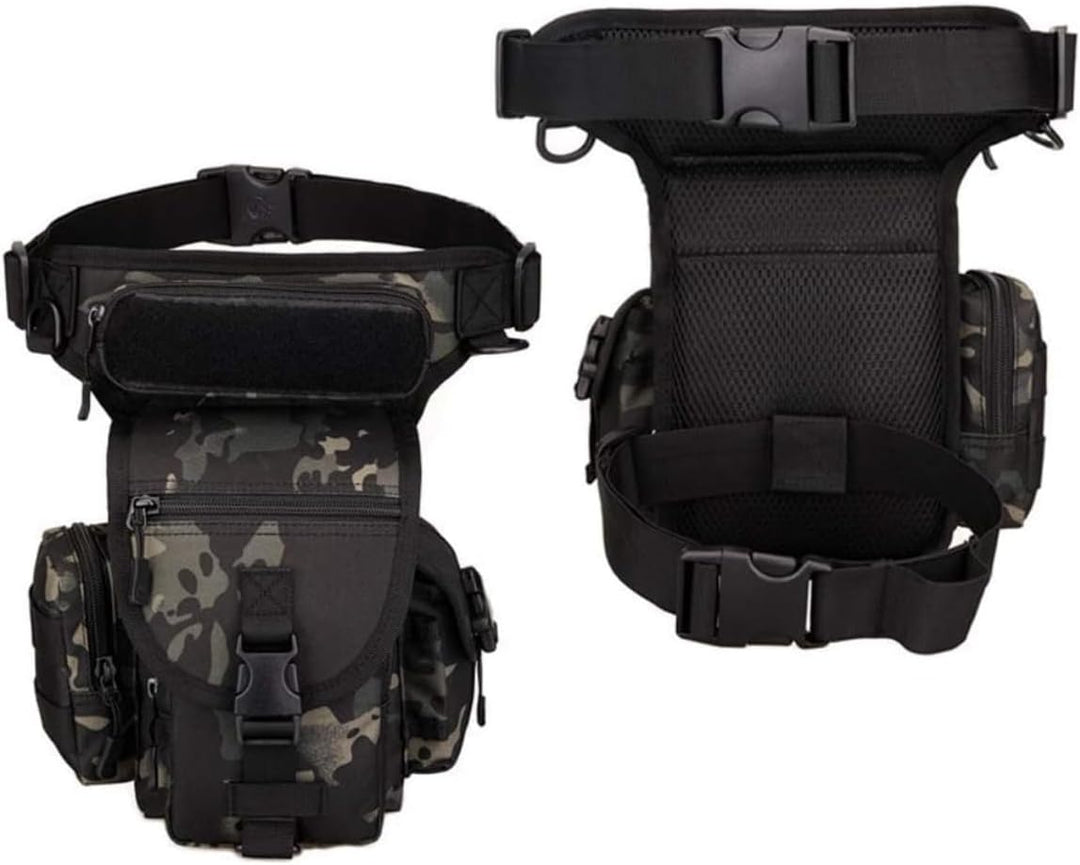 Huntvp Taktisch Beintasche Militär Beinbeutel MOLLE Hüfttasche Sport Tactical Leg Bag Armee Beintasc