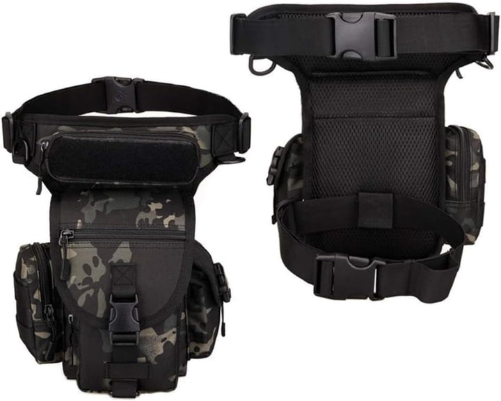 Huntvp Taktisch Beintasche Militär Beinbeutel MOLLE Hüfttasche Sport Tactical Leg Bag Armee Beintasc