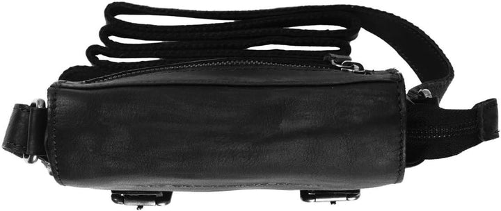 The Chesterfield Brand Wax Pull Up Jesse Umhängetasche Leder 16 cm Schwarz Einheitsgrösse, Schwarz E