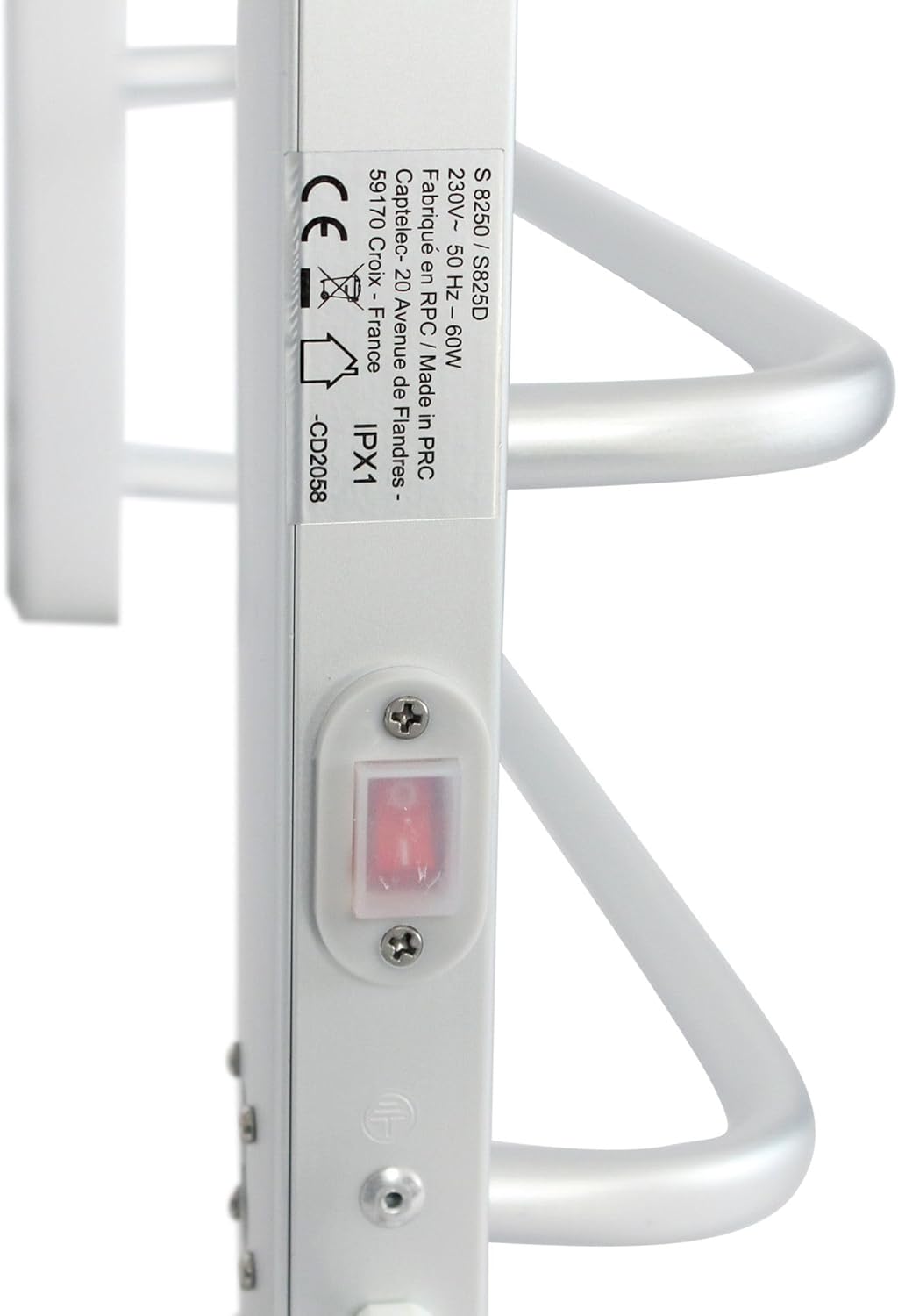 FISHTEC - Trockner Elektrisches Handtuch Wandmontage 60W - Ohne Thermostat - Handtuchhalter Badezimm