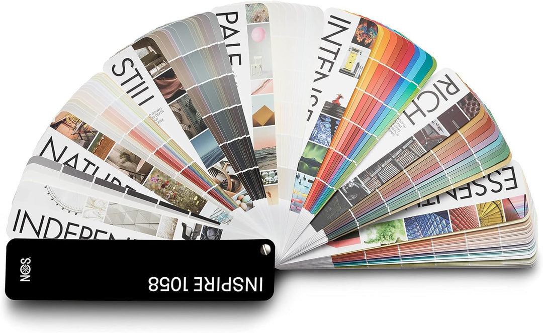 NCS Inspire 1058, professionelle Farbkarte für Innendekoration, Aussendesign und Beschichtungsindust