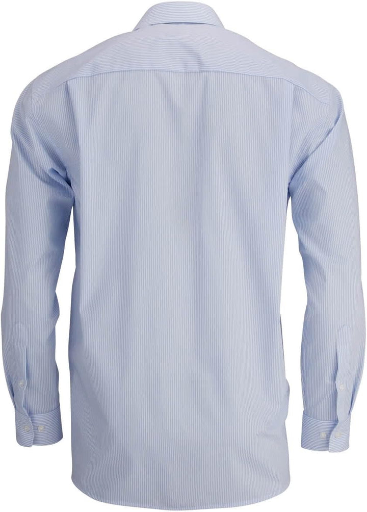 OLYMP Luxor Comfort fit Hemd Langarm New Kent Kragen Streifen hellblau 43 Hellblau, 43 Hellblau