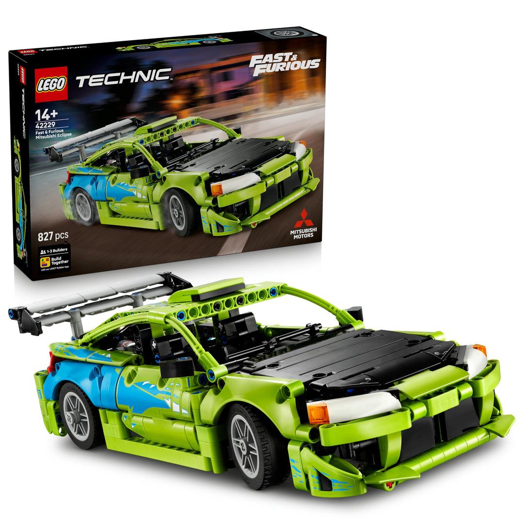LEGO Technic Fast and Furious Mitsubishi Eclipse Auto - Modellbau Auto - Sammlerset inkl. Lenkung un