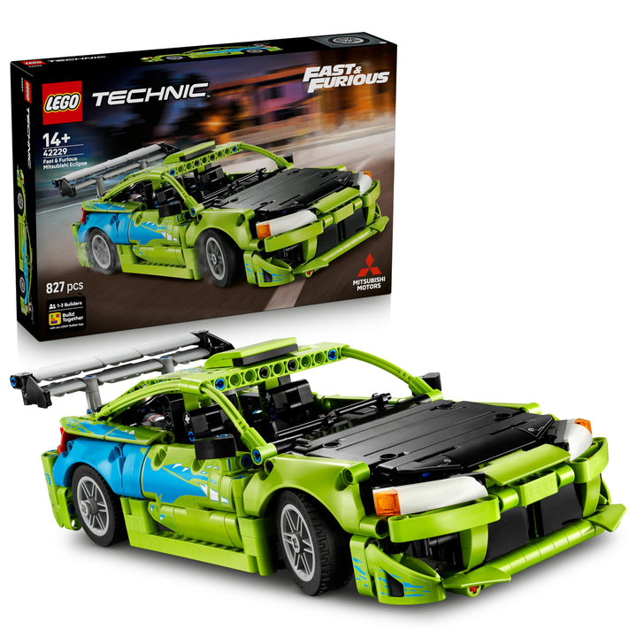 LEGO Technic Fast and Furious Mitsubishi Eclipse Auto - Modellbau Auto - Sammlerset inkl. Lenkung un