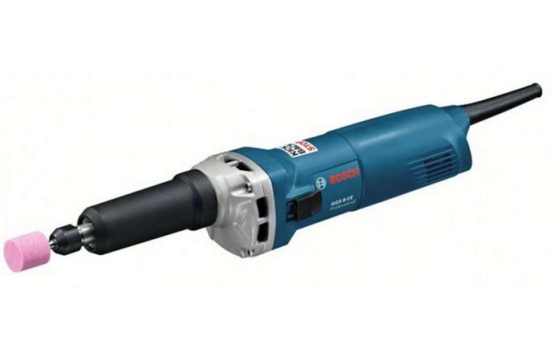 Bosch Professional Geradschleifer GGS 8 CE (Leistung 750 Watt, Leerlaufdrehzahl 2.500 – 8.000 min-1,