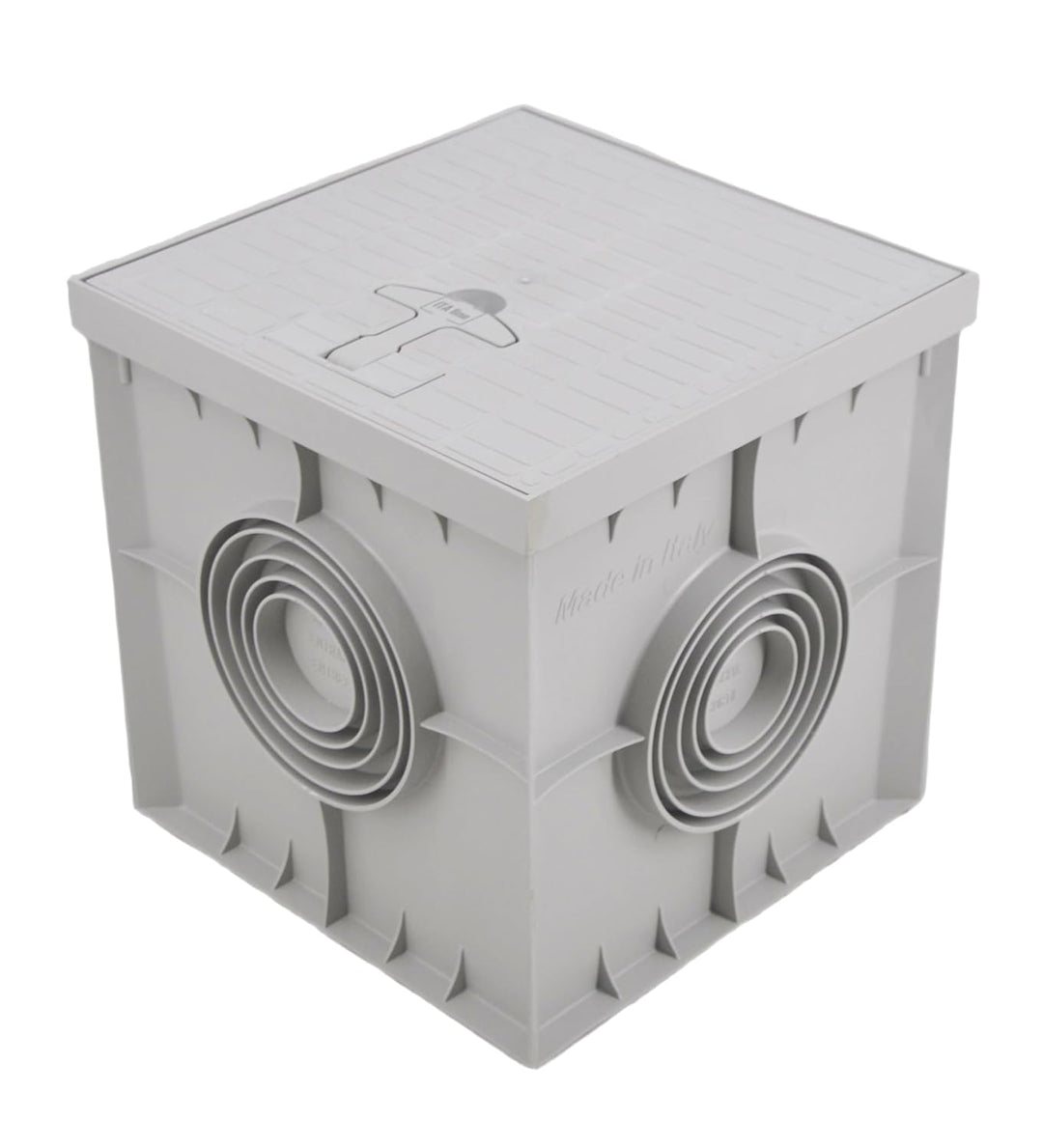 Kontrollschacht Inspektion 20x20x20 Revisionsschacht Elektrotechnika Einlaufkasten Deckel mit Griff