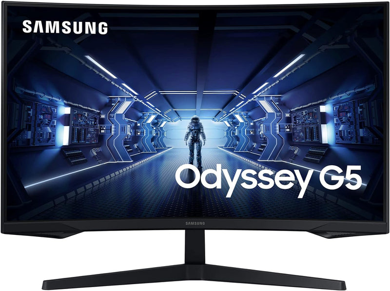 Samsung Odyssey G5 Curved Gaming Monitor C32G54TQBU, 32 Zoll, VA-Panel, WQHD-Auflösung, AMD FreeSync