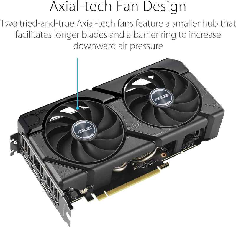 ASUS Dual GeForce RTX 4060 EVO OC Edition 8GB GDDR6 (PCIe 4.0, 8GB GDDR6, DLSS 3, HDMI 2.1a, Display