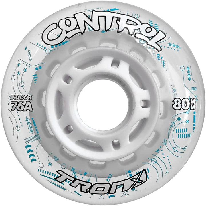 TronX Control Indoor Soft 76A Inline Hockey-Rollen – 59 mm, 68 mm, 72 mm, 76 mm und 80 mm Hi-Lo 72mm