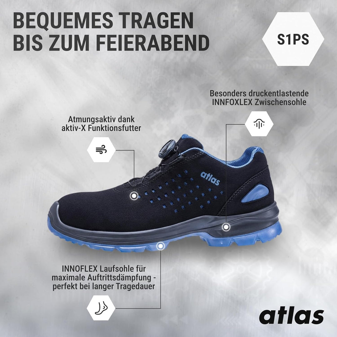 ATLAS 01 622001P37 DIY 40 EU Schwarz Blau, 40 EU Schwarz Blau