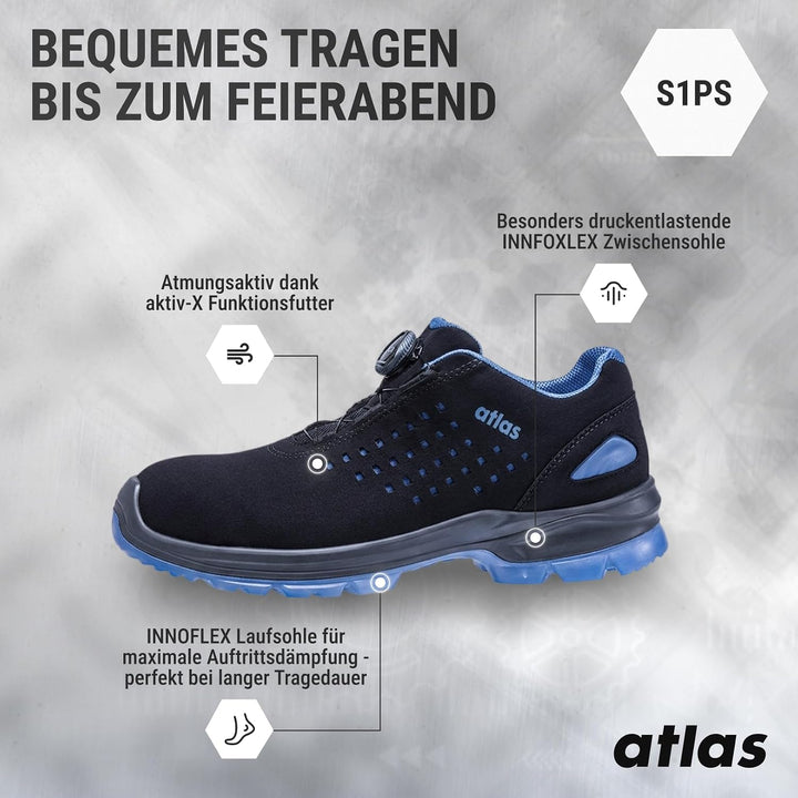 ATLAS 01 622001P37 DIY 40 EU Schwarz Blau, 40 EU Schwarz Blau