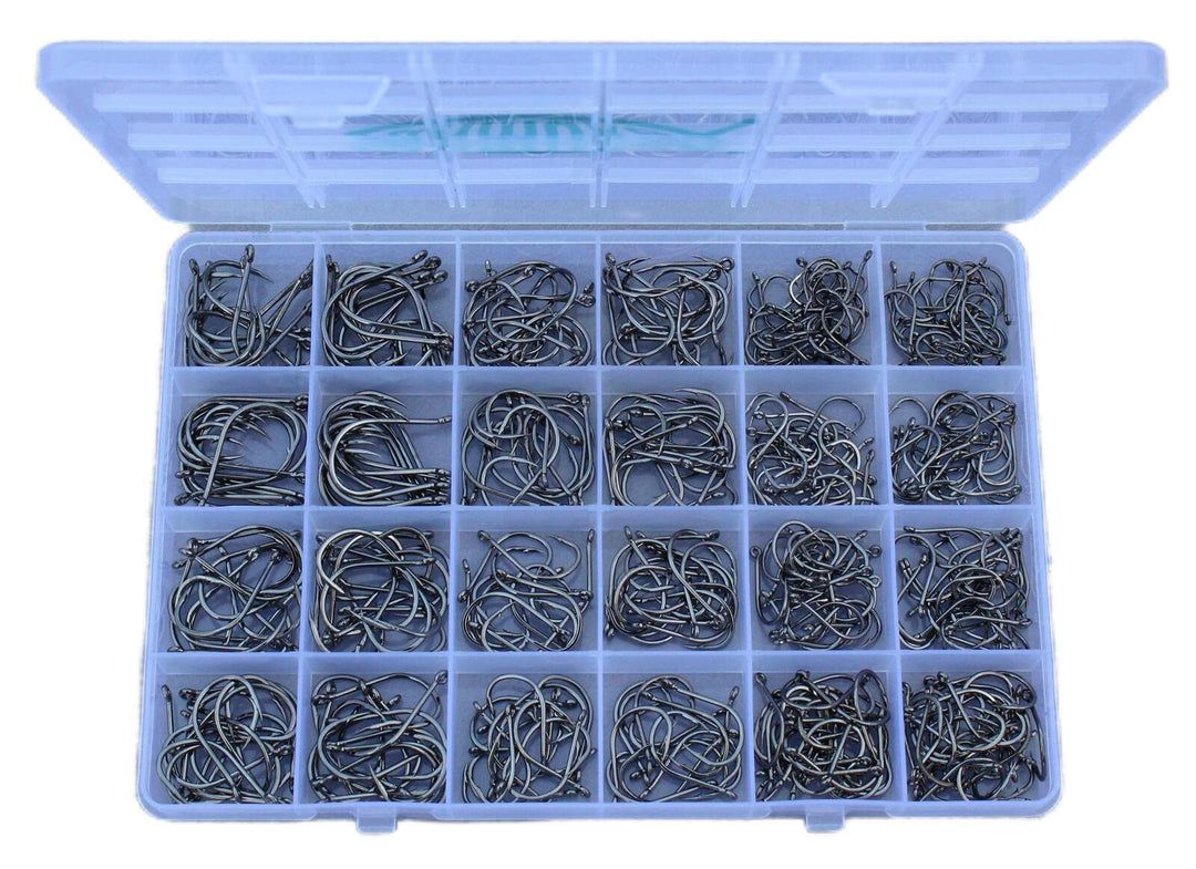 Angelhaken, Süsswasser, Salzwasser, Fischhaken, Grosspackung, Angelhaken-Set, Wurm, Welshaken, Fisch