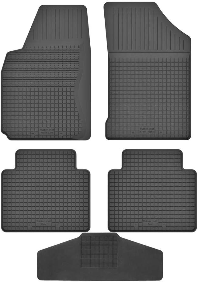 Fussmatten Vorne, Hinten 4er Set für Nissan Note 1 E11 2005-2013 Gummi Gumimatten, Vorne, Hinten