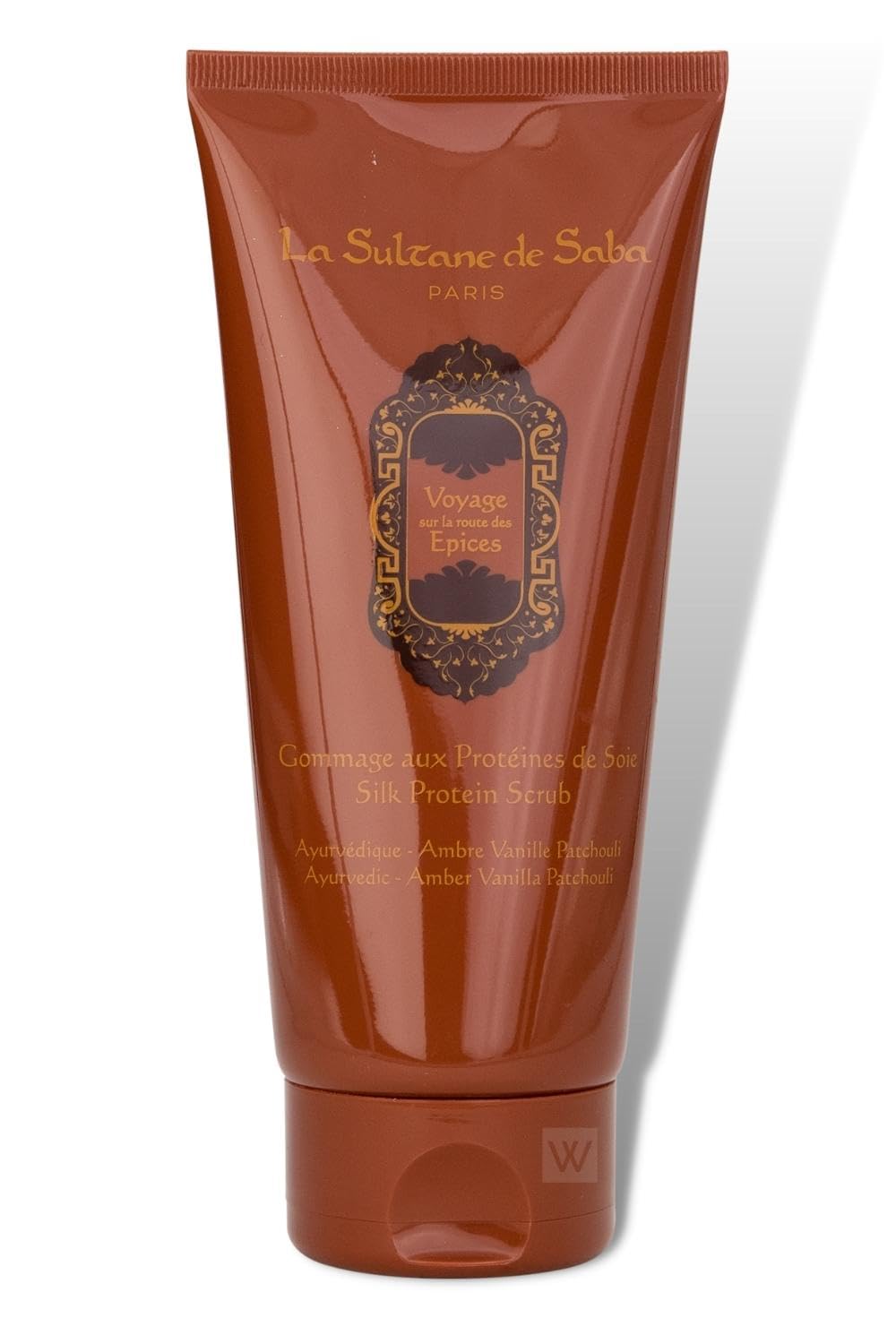 La Sultane de Saba - Seidenproteinpeeling Patschuli Vanille Bernstein, 200gr - Reisen Sie auf der Sp