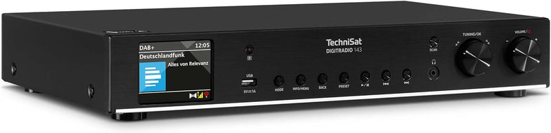 TechniSat DIGITRADIO 143 (V3) – HiFi-Tuner Internetradio (DAB+ Digital-Radio, Bluetooth-Audio-Stream