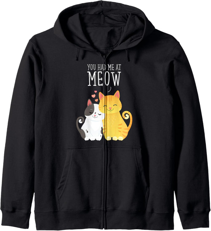 You had me at Meow Cute Cat Design Kapuzenjacke