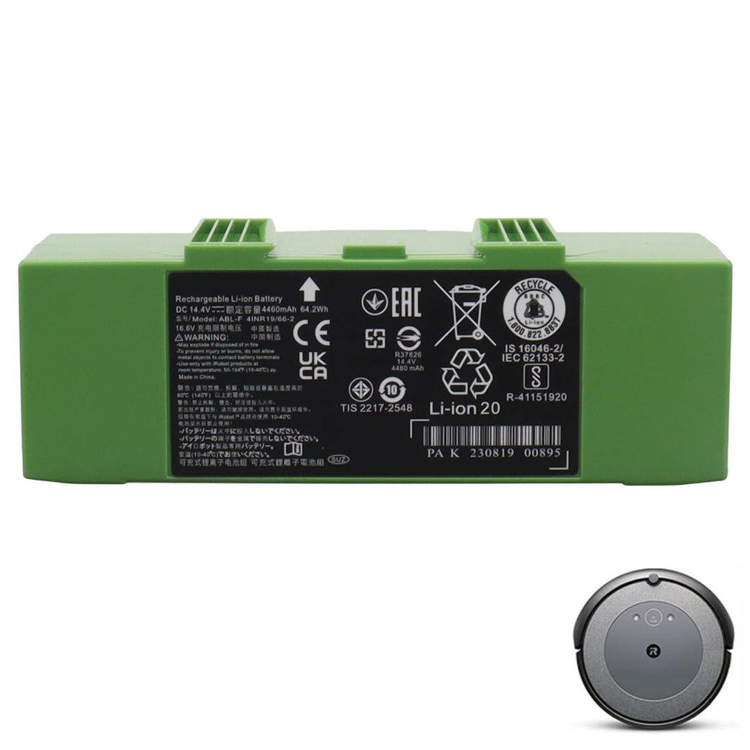 14,4 V 4460 mAh Akku für iRobot Roomba e und i Serie i7+ i7 7150 7550 i7550, Akku für i8 i8+ i8550 7