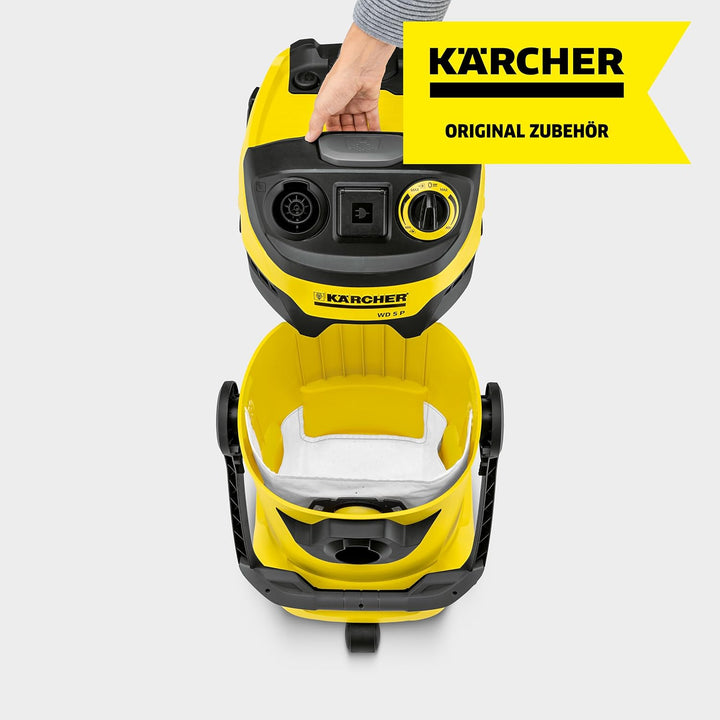 Kärcher Original Vliesfilterbeutel KFI 357: 4 Stück, 3-lagig, extrem reissfest und robust, passgenau