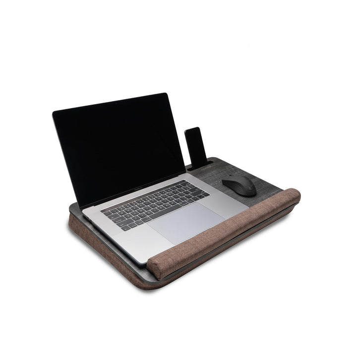 Vigo Wood Laptoptisch - Laptop Unterlage Ständer bis zu 17,3 Zoll - Kissen Tablett für Bequeme Arbei