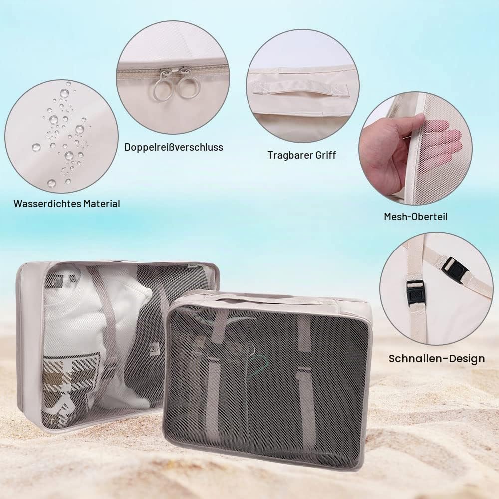 OSDUE Koffer Organizer Set 9-teilig, Packing Cubes, Wasserdichte Reise Kleidertaschen, Packtaschen f