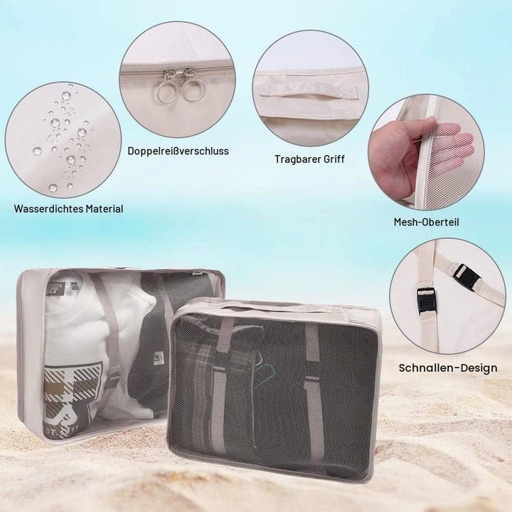 OSDUE Koffer Organizer Set 9-teilig, Packing Cubes, Wasserdichte Reise Kleidertaschen, Packtaschen f