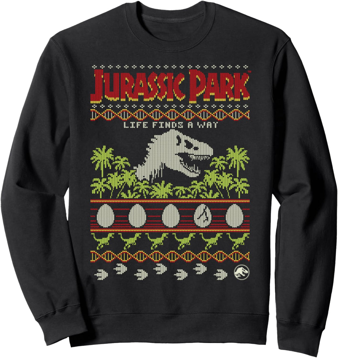 Jurassic Park Life Finds A Way Knitted Sweatshirt